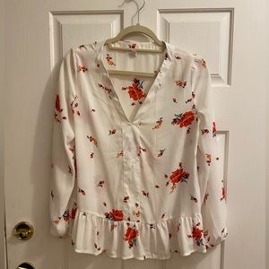 Gap Floral Blouse